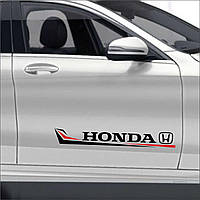 Наклейка Honda на передние двери (чёрный)
