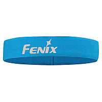 Cпортивная повязка нейлоновая на голову с светящейся вставкой Fenix AFH-10 голубая