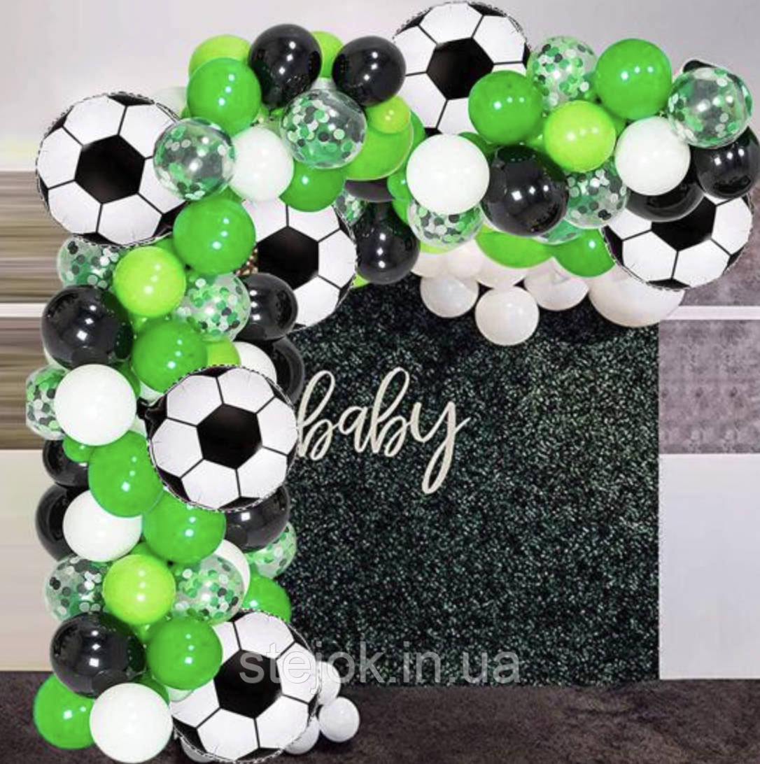 Арка гірлянда з повітряних куль ФУТБОЛ з кубком, фото 1