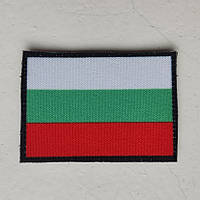 Шеврон флаг Болгарии Шевроны на заказ Военные шевроны нашивки на липучке Патчи ВСУ (AN-12-537)