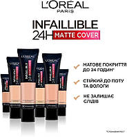 Стойкий тональный крем с матовым финишем - L'Oreal Paris Infaillible 24H Matte Cover (974695)