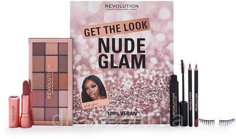 Набір, 6 продуктів — Makeup Revolution Get The Look: Nude Glam Makeup Gift Set (982579)