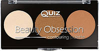 Контуринг-палетка - Quiz Cosmetics Beauty Obsession Palette Contouring 61C (974905)