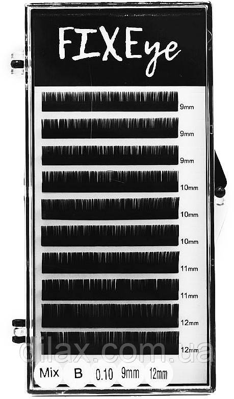 Ресницы для наращивания, 10 л, MIX, черные, изгиб B, толщина (997610) - фото 1 - id-p1812924482