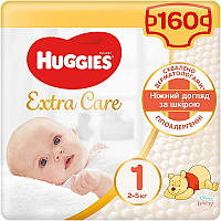 Подгузники Huggies Extra Care Newborn 1 (2-5 кг), 160 шт. 160шт (1001533)