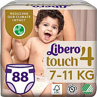 Подгузники детские Touch 4 (7-11 кг), 88 шт. (2х44) - Libero 88шт (1007080)