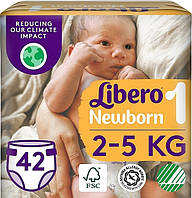 Подгузники Newborn 1 (2-5 кг), 42 шт. - Libero (1007041)