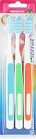 Набор зубных щеток "Колорос", оранжевая + зеленая + голубая - Pierrot New Active (964803)