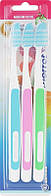 Набор зубных щеток "Колорос", зеленая + розовая + голубая - Pierrot New Active (964807)