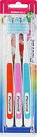 Набор зубных щеток "Колорос", оранжевая + розовая + голубая - Pierrot New Active (964809)