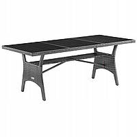 Поліротанговий стіл Casaria 190 x 90 x 74 см