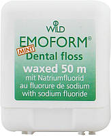 Вощеная зубная нить с фторидом натрия и мятой Dr. Wild Emoform Dental Floss Waxed (692706)