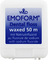 Вощеная зубная нить с фторидом натрия Dr. Wild Emoform Dental Floss Waxed 50м (692705)