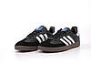 Чоловічі кросівки Adidas Samba OG Black White (Чорні з білим) Взуття Адідас Самба ОГ повсякденні натуральний замш текстиль 42 рзм, фото 4