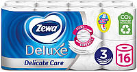 Трехслойная туалетная бумага Zewa Deluxe Delicate Care Pure White (722221)