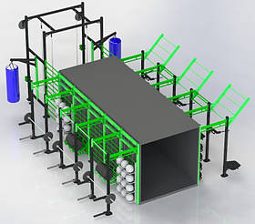 Мобільний спортивний комплекс Explosion (Станція Crossfit у контейнері) F110