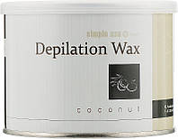 Теплый воск для депиляции в банке "Кокос" - Simple Use Beauty Depilation Wax (954636)
