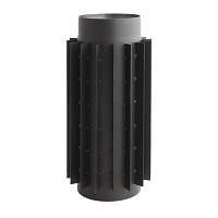 Труба-радиатор 0,5 м Darco на дымоход Ø 130 черная сталь 2 мм