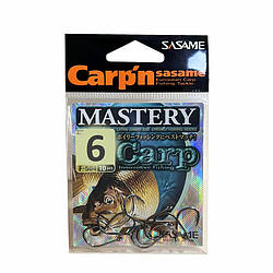 Гачки коропові №6 Sasame Carp Mastery (10шт)
