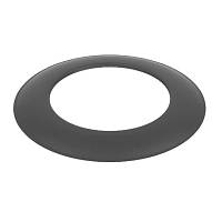 Розета (декоративное кольцо) Darco на дымоход Ø 120 черная сталь 2 мм