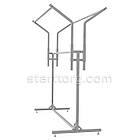 Стійка NOVE TURE, H1720/1420 L1555 W695 (1 нога), біла. Стійки торговельні розбірні, регульовані для одягу. Рейл у магазин, фото 3