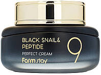 Омолаживающий крем с муцином черной улитки и пептидами FarmStay Black Snail & Peptide 9 Perfect Cream (899545)