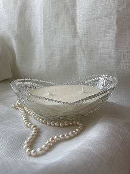 Соєва свічка в кришталевій вазі Декоративні свічки ручної роботи для дому Ароматична соєва свічка