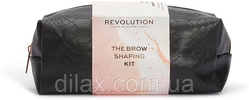 Подарочный набор для макияжа бровей, 8 предметов - Makeup Revolution Brow Shaping Kit With Bag Gift Set - фото 1 - id-p1812980091