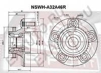 СТУПИЦА ЗАДНЯЯ (NISSAN MAXIMA CEFIRO A32 1994-2000) ASVA NSWHA32A46R на NISSAN MAXIMA (A32)