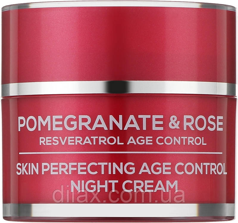 Удосконалений нічний крем проти старіння шкіри "Гранат і Троянда" — BioFresh Via Natural Pomergranate&Rose