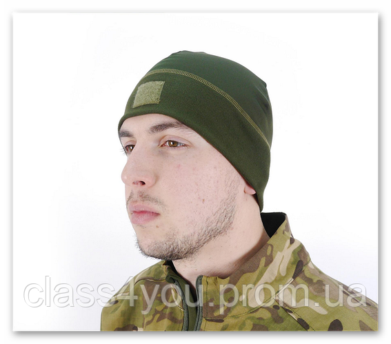 Купить Армейская военная шапка Polartec Power Stretch с липучкой олива ...