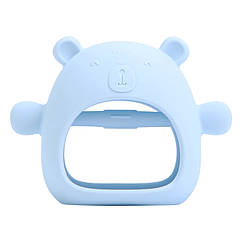 Силіконова рукавичка гризунець Ведмежатко (картонне пакування) Baby Blue