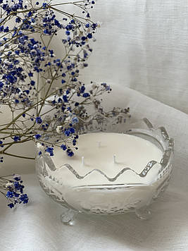 Соєва свічка в кришталевій цукерці Декоративна аромасвічка Соєва свічка ручної роботи Свічки для романтики