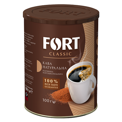 Кава розчинна Fort Classic, ж/б 100г