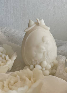 Свічка великодня із соєвого воску Курчата Великодній декор Свічка ручної роботи Соєва свічка