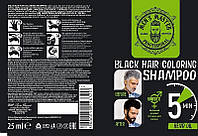Окрашивающий шампунь для волос для камуфлирования седины - Men's Master Black Hair Coloring Shampoo (945595)