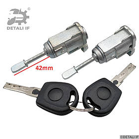 Cерцевина замка дверей Golf 4 Volkswagen 604837167 604837168 1U0837167A 1U0837168A ліва права 42мм