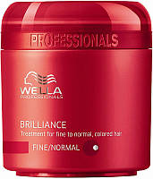 Крем-маска для окрашенных нормальных и тонких волос Wella Professionals Brilliance Mask Fine 500ml (679094)
