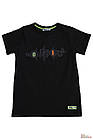 ОПТОМ футболка чорного кольору з принтом для хлопчика. (128 см)  Rever 2125000768717, фото 4