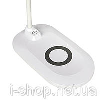 Лампа настільна світлодіодна Fundesk LC6 White з бездротовою зарядкою і можливістю підключення зовнішнього Power bank, фото 5