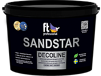 SANDSTAR DECOLINE 1л - Декоративна фарба з тривимірним ефектом перламутрових піщаних розсипів