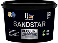 SANDSTAR DECOLINE 5л - Декоративна фарба з тривимірним ефектом перламутрових піщаних розсипів