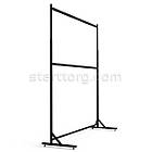 Стійка ORIOLE-2-20408, L 2000, чорна. Стійка вішалка розбірна, регульована. Рейл для одягу у магазин, бутік, фото 4