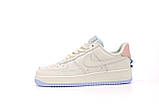Жіночі кросівки Nike Air Force 1 '07, бежеві шкіряні кросівки найк аір форс 1 07 аїр, фото 4
