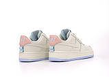 Жіночі кросівки Nike Air Force 1 '07, бежеві шкіряні кросівки найк аір форс 1 07 аїр, фото 3