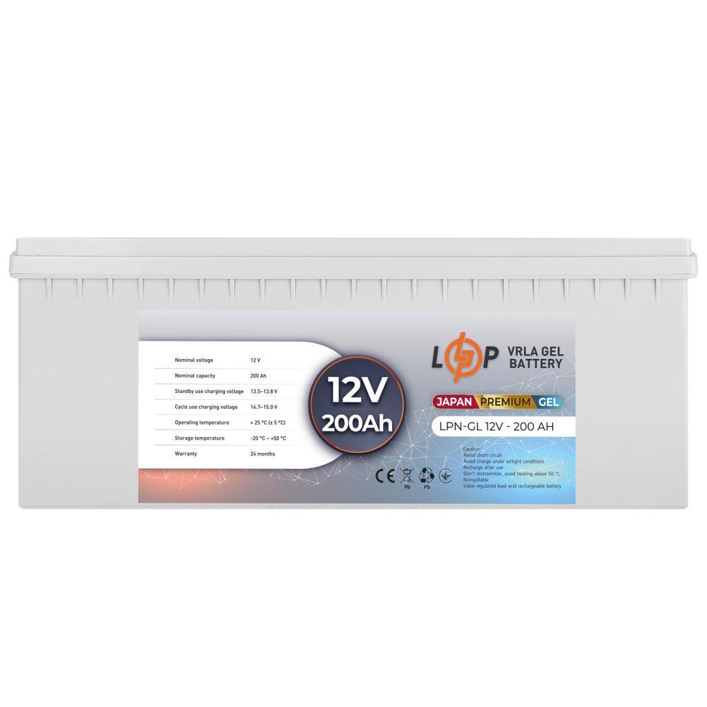 Акумулятор гелевий LogicPower LPN-GL 12V - 200 Ah