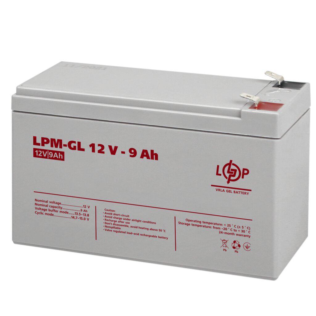 Акумулятор гелевий LogicPower LPM-GL 12 - 9 AH, фото 1