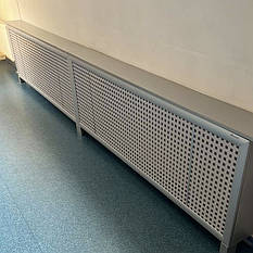 Екран декоративний для батареї. Колір Алюміній