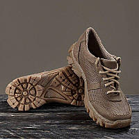 Тактичні літні чоловічі кросівки «Raccoon» койот, легкі військові кросівки весна літо