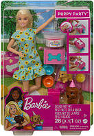 Кукла Барби Вечеринка для щенков Barbie Mattel GXV75
